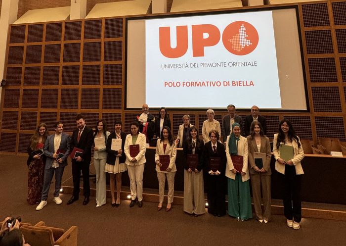 citta studi biella Gli studenti con le autorità istituzionali