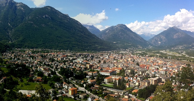 Panorama Domodossola da Monte Calvario